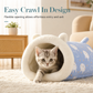 🐾50% OFF! 🛏️ Semi-Enclosed Warm Pet Sleeping Bag Bed – Windproof, Plush & Cozy Pet Bed for Cats & Small Dogs, Soft Calming Nest for Winter Naps 🌨️