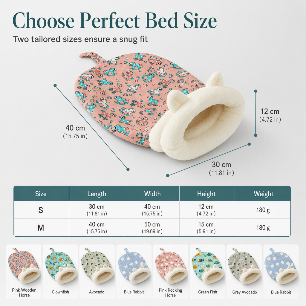 🐾50% OFF! 🛏️ Semi-Enclosed Warm Pet Sleeping Bag Bed – Windproof, Plush & Cozy Pet Bed for Cats & Small Dogs, Soft Calming Nest for Winter Naps 🌨️