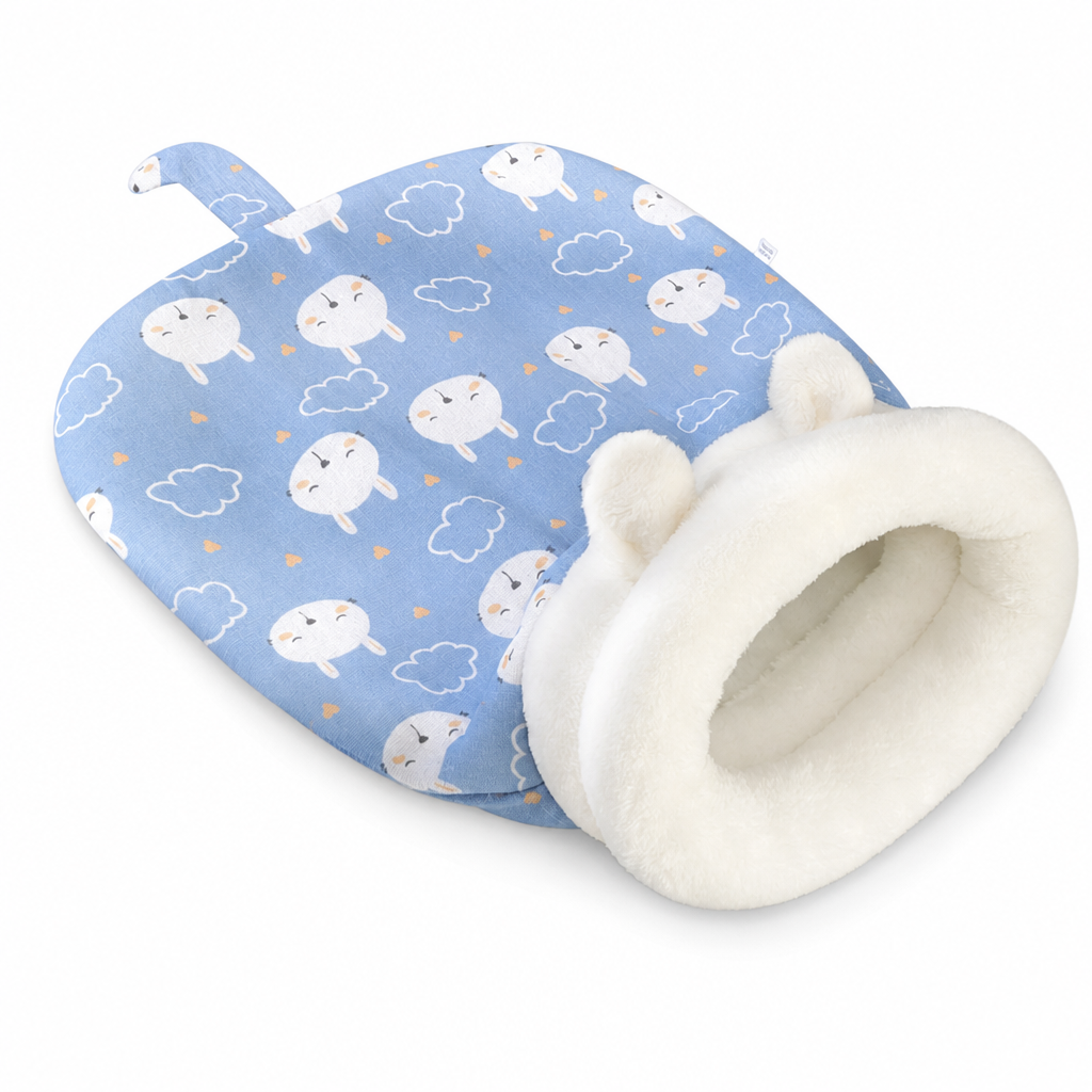 🐾50% OFF! 🛏️ Semi-Enclosed Warm Pet Sleeping Bag Bed – Windproof, Plush & Cozy Pet Bed for Cats & Small Dogs, Soft Calming Nest for Winter Naps 🌨️