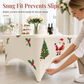 Christmas Stretch Fitted Table Cover for Rectangular Tables