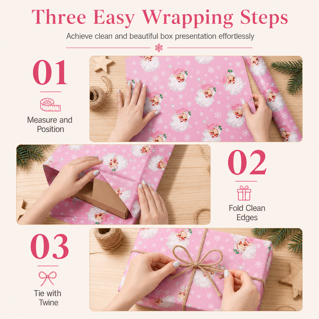 12 Sheets Christmas Snowman Gift Box Wrapping Paper