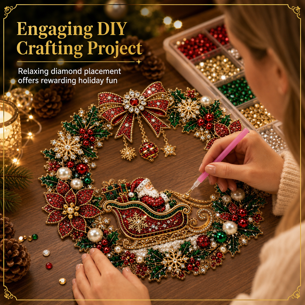 DIY Christmas Diamond Art Kits for