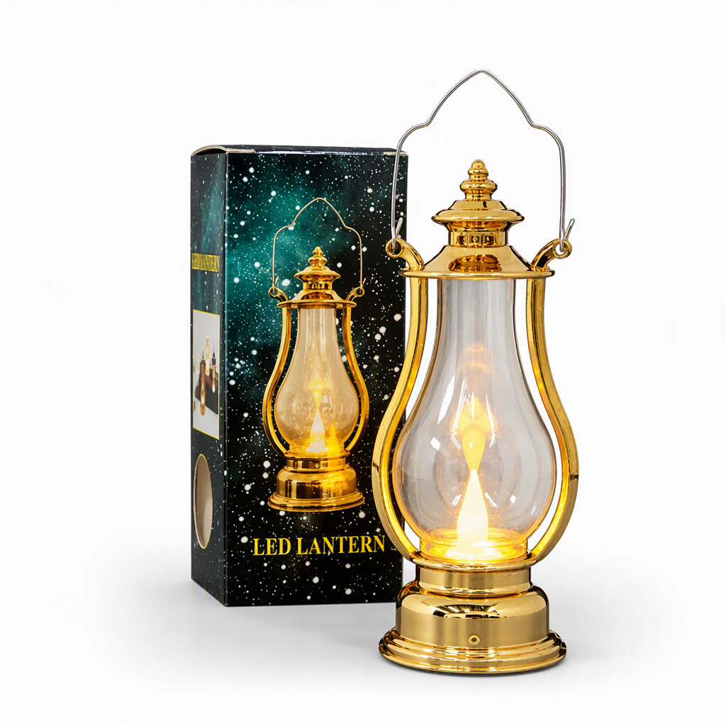Add Warm Glow Instantly! No-Flame Flickering LED Kerosene Lantern