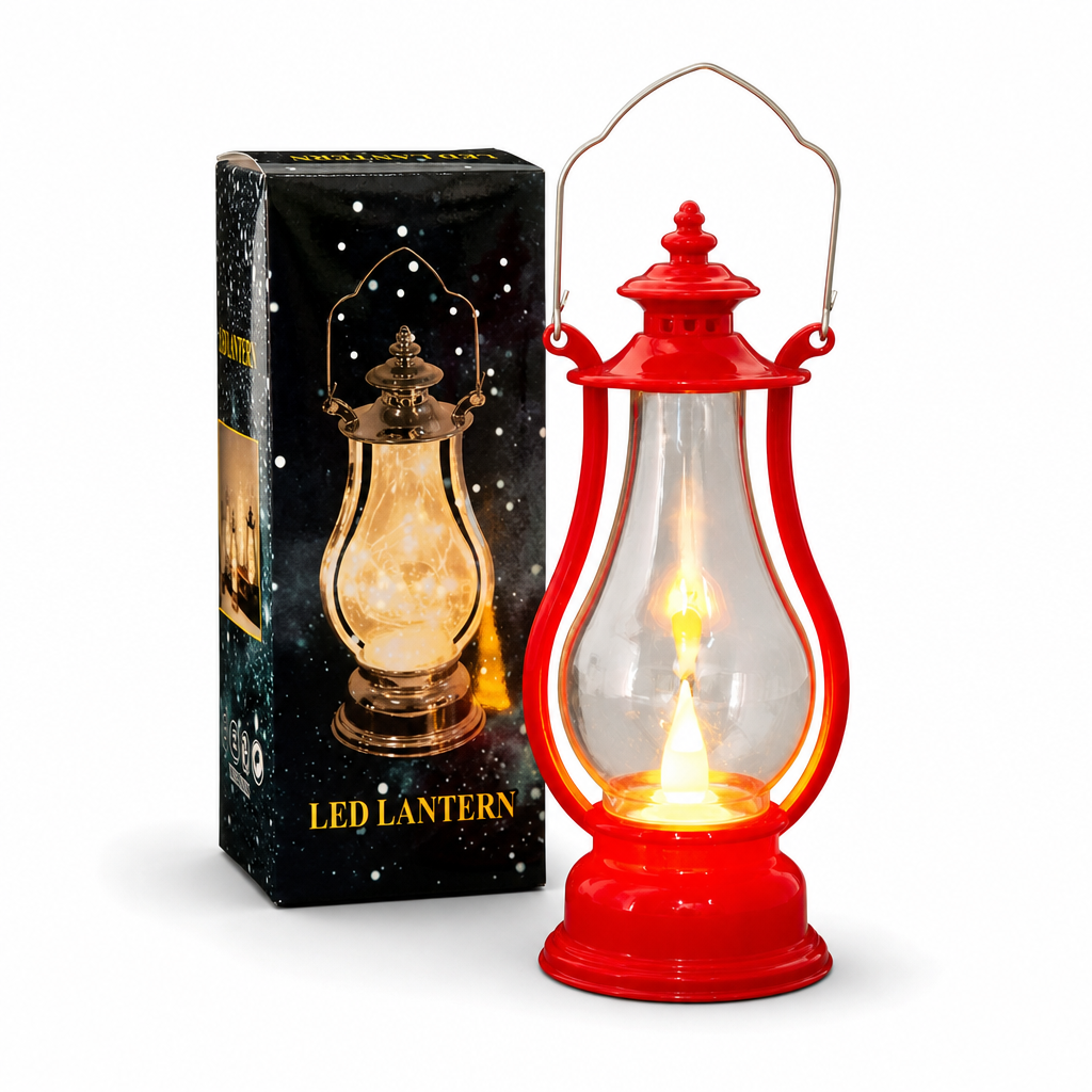 Add Warm Glow Instantly! No-Flame Flickering LED Kerosene Lantern
