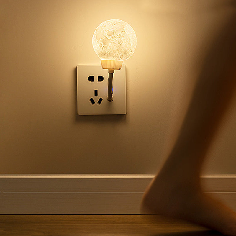Smart Voice-Activated Moon Night Light