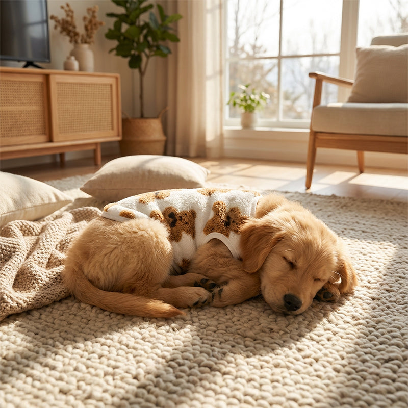 🐻 Plush-Lined Pet Vest | S–8XL Winter Layer