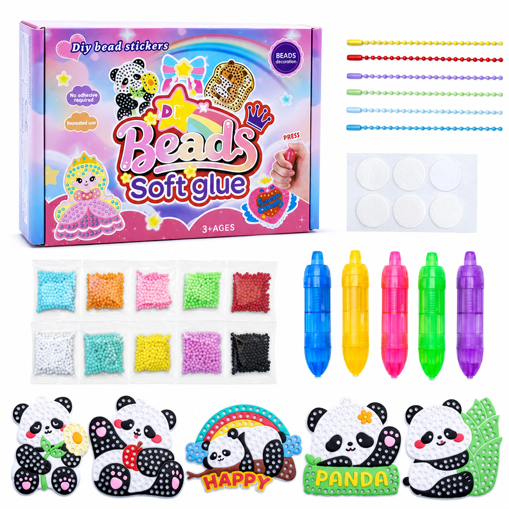 DIY Dot Bead Painting Sticker Art Kit for Kids