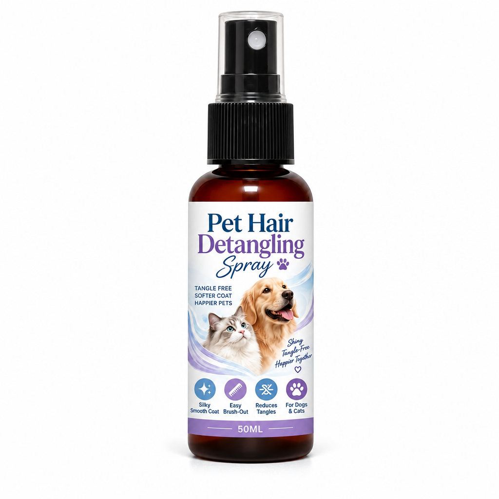 🥳2026 HOT SALE🥳💞50K+ SOLD! 🐾✨ 50% OFF! Pet Detangling & Smoothing Spray – loosens tangles, reduces brushing friction, leaves coat smooth & cared for. Easy everyday grooming! 🛡️💚