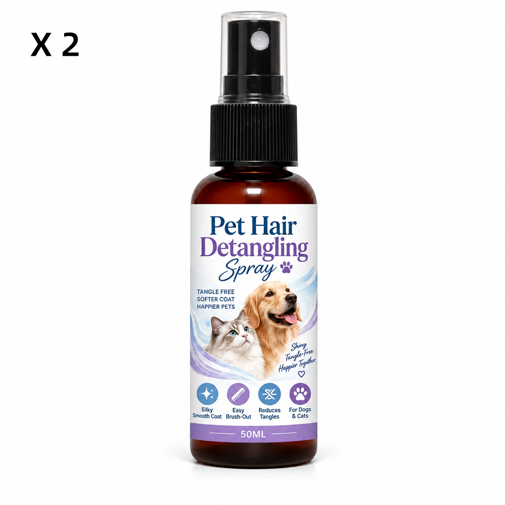 🥳2026 HOT SALE🥳💞50K+ SOLD! 🐾✨ 50% OFF! Pet Detangling & Smoothing Spray – loosens tangles, reduces brushing friction, leaves coat smooth & cared for. Easy everyday grooming! 🛡️💚