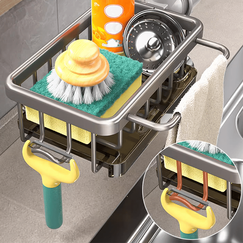 ⏳🖤Black Friday Sale: ONLY ￡9.99!!🔥👩‍🍳 Kitchen Sink Faucet Organizer