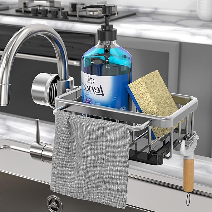 ⏳🖤Black Friday Sale: ONLY ￡9.99!!🔥👩‍🍳 Kitchen Sink Faucet Organizer