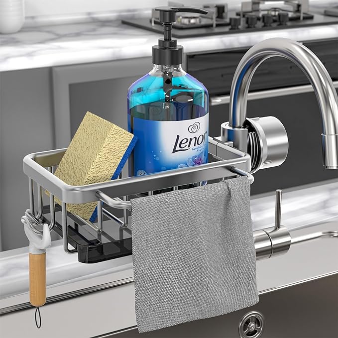 ⏳🖤Black Friday Sale: ONLY ￡9.99!!🔥👩‍🍳 Kitchen Sink Faucet Organizer