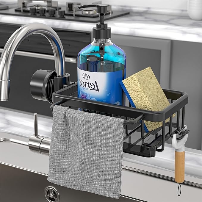 ⏳🖤Black Friday Sale: ONLY ￡9.99!!🔥👩‍🍳 Kitchen Sink Faucet Organizer