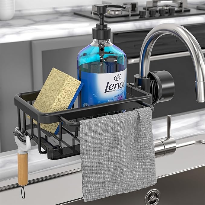 ⏳🖤Black Friday Sale: ONLY ￡9.99!!🔥👩‍🍳 Kitchen Sink Faucet Organizer