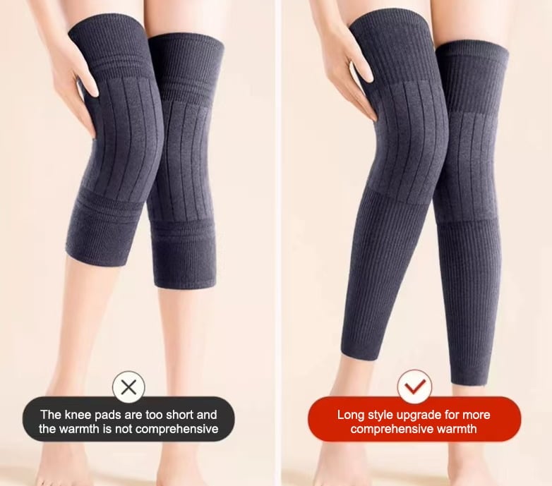 📢📢40%  OFF !! ⏰❄️ Thermal Knee Warmers – Stretchy Winter Knee Sleeves for Outdoor Activities