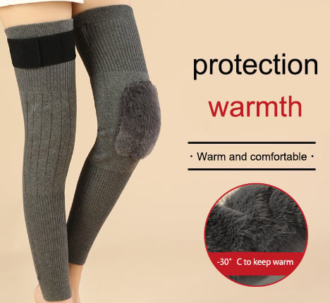 📢📢40%  OFF !! ⏰❄️ Thermal Knee Warmers – Stretchy Winter Knee Sleeves for Outdoor Activities