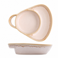 Retro Ceramic Divided Baking Dish with Single Handle
