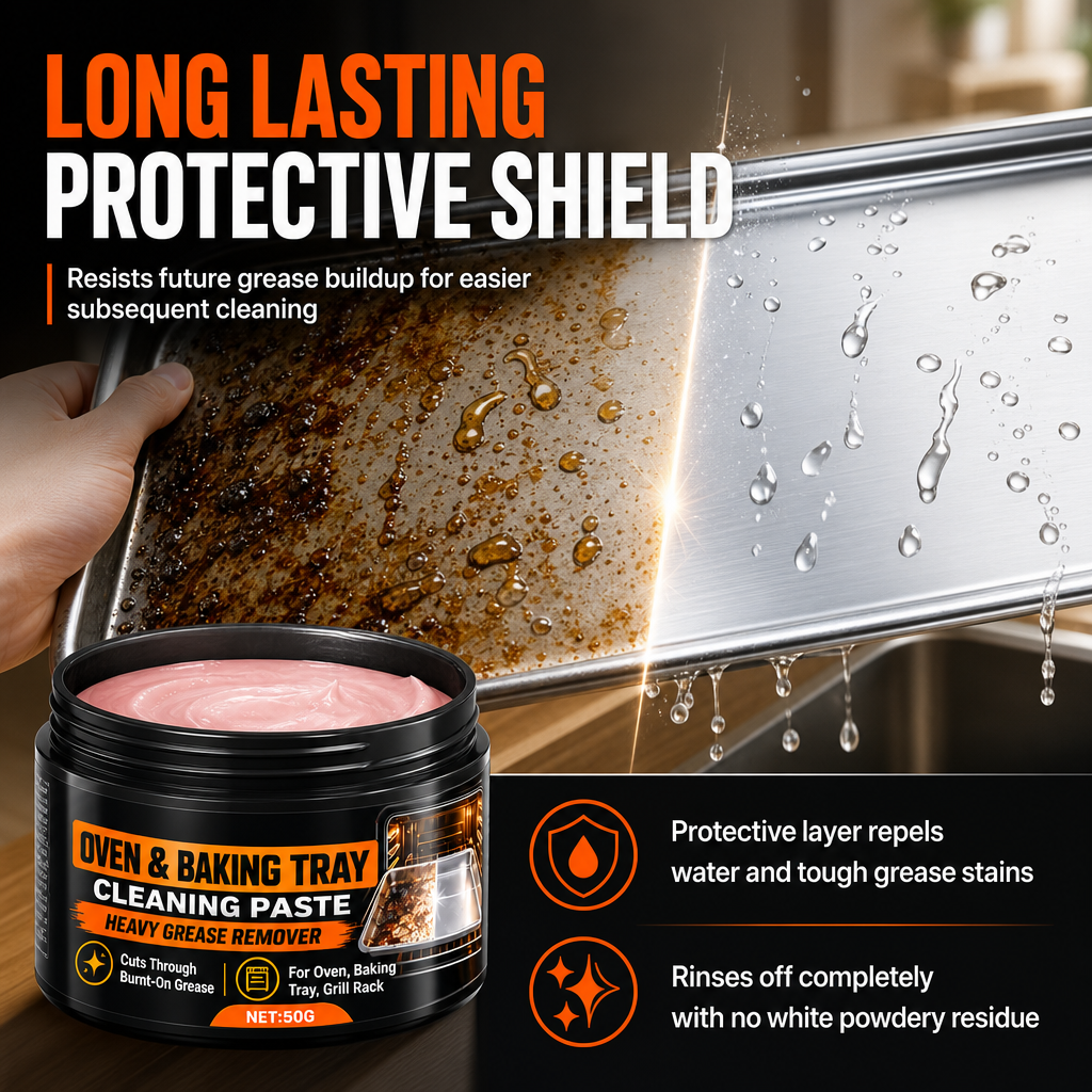 Erase Burnt Grease Instantly! Heavy-Duty Cleaning Paste