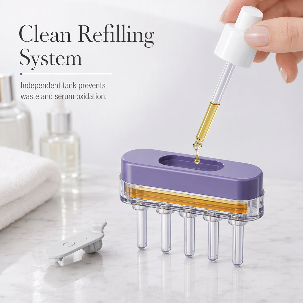 Scalp Applicator Comb with Dropper