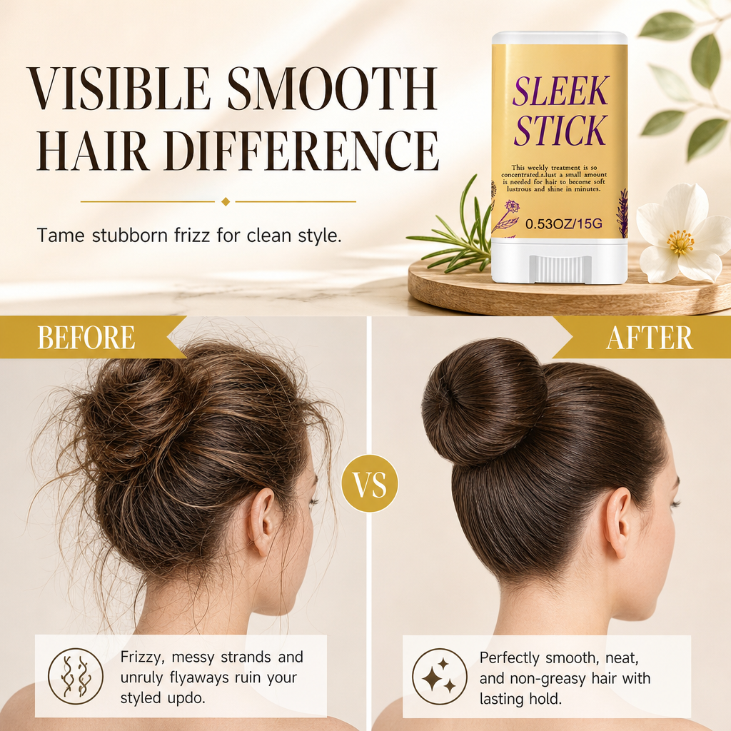 🏆Buy One, Get One Free for Just £6.99🎉🎁Fresh Styling Stick for Flyaway Hair and Frizz Control
