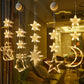 ⏳LAST DAY SALE ONLY ￡7.99!!🎄❄️ DIY Christmas Snowflake Suction Cup LED Lights ✨ | Battery Operated, Warm & Multi-Colour, Window Suction Lights, Christmas Home & Party Decor