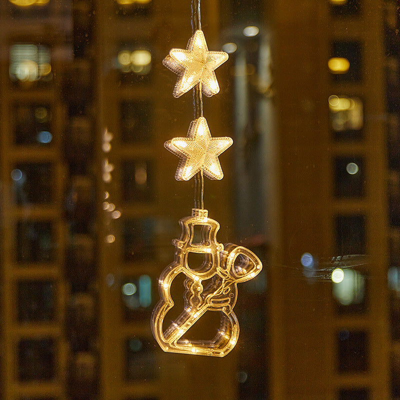 ⏳LAST DAY SALE ONLY ￡7.99!!🎄❄️ DIY Christmas Snowflake Suction Cup LED Lights ✨ | Battery Operated, Warm & Multi-Colour, Window Suction Lights, Christmas Home & Party Decor
