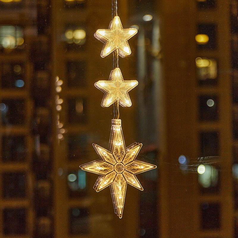 ⏳LAST DAY SALE ONLY ￡7.99!!🎄❄️ DIY Christmas Snowflake Suction Cup LED Lights ✨ | Battery Operated, Warm & Multi-Colour, Window Suction Lights, Christmas Home & Party Decor