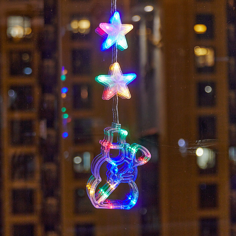 ⏳LAST DAY SALE ONLY ￡7.99!!🎄❄️ DIY Christmas Snowflake Suction Cup LED Lights ✨ | Battery Operated, Warm & Multi-Colour, Window Suction Lights, Christmas Home & Party Decor