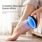 Waterproof Electric Foot Callus Remover with Red and Blue Light Care and Hydrating Spray