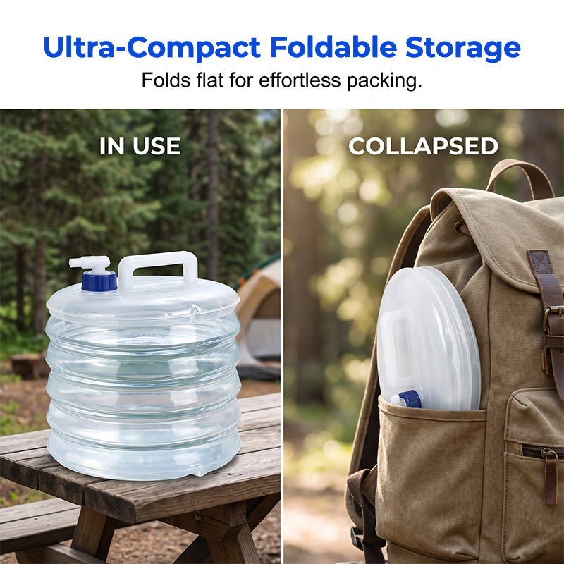 Collapsible Water Container Portable Camping Bucket