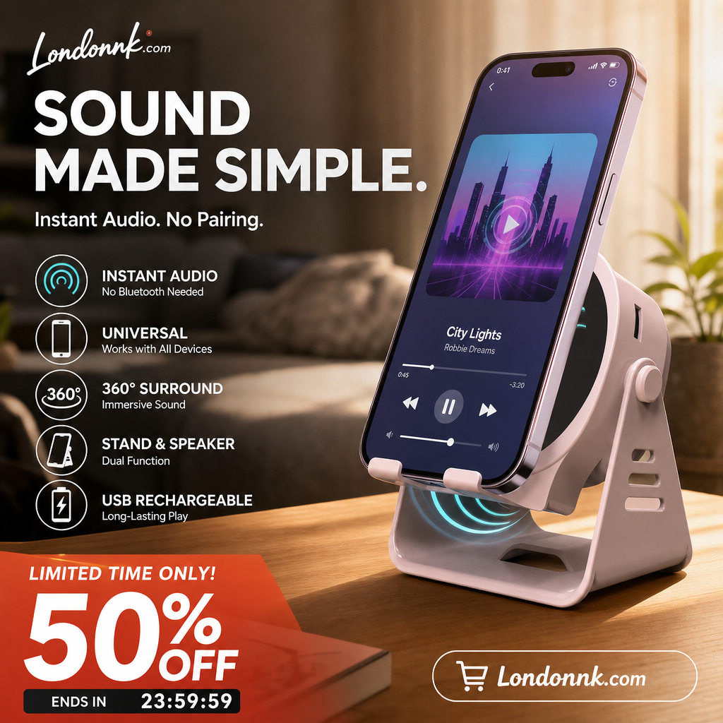 🔥 2026 New Viral Gadget 50% OFF 😍 30K+ SOLD | Smart Phone Sound Amplifier Stand – No Bluetooth Needed